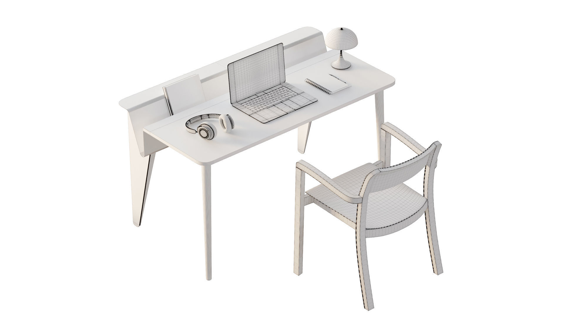 Table Teixeira Design Piano 3D model_7