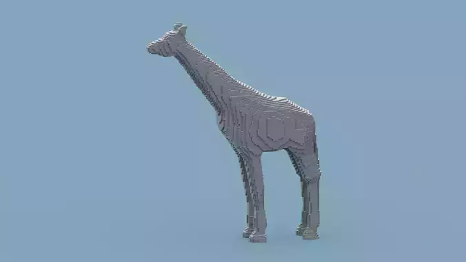 Voxel Giraffe