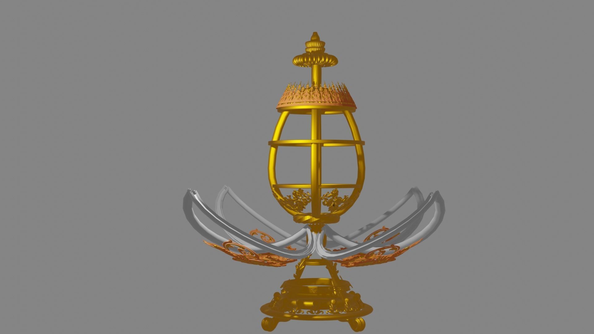 trophy art  Low-poly 3D model_5