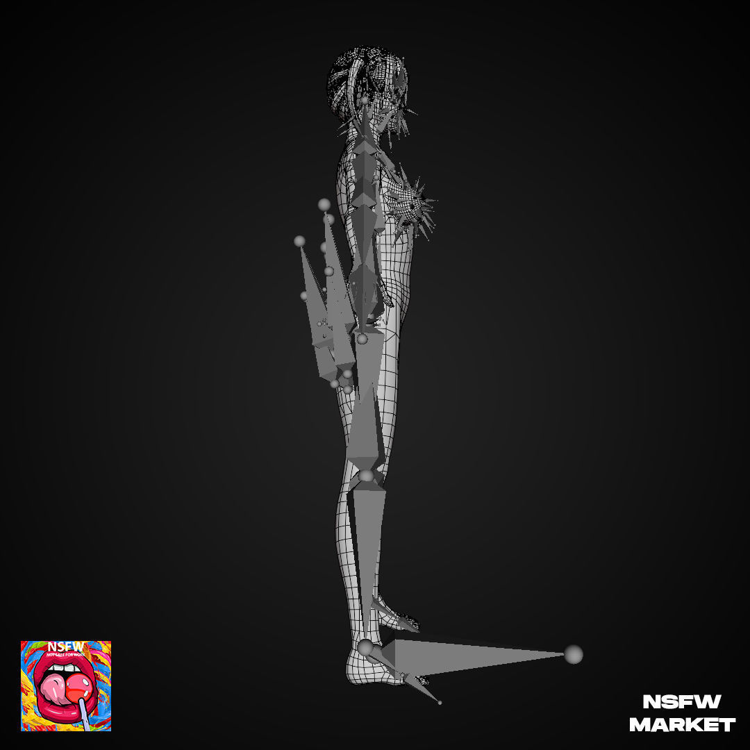 EXCLUSIVE EDITION RIGGED CHARACTER KOHARU Low-poly 3D model_20