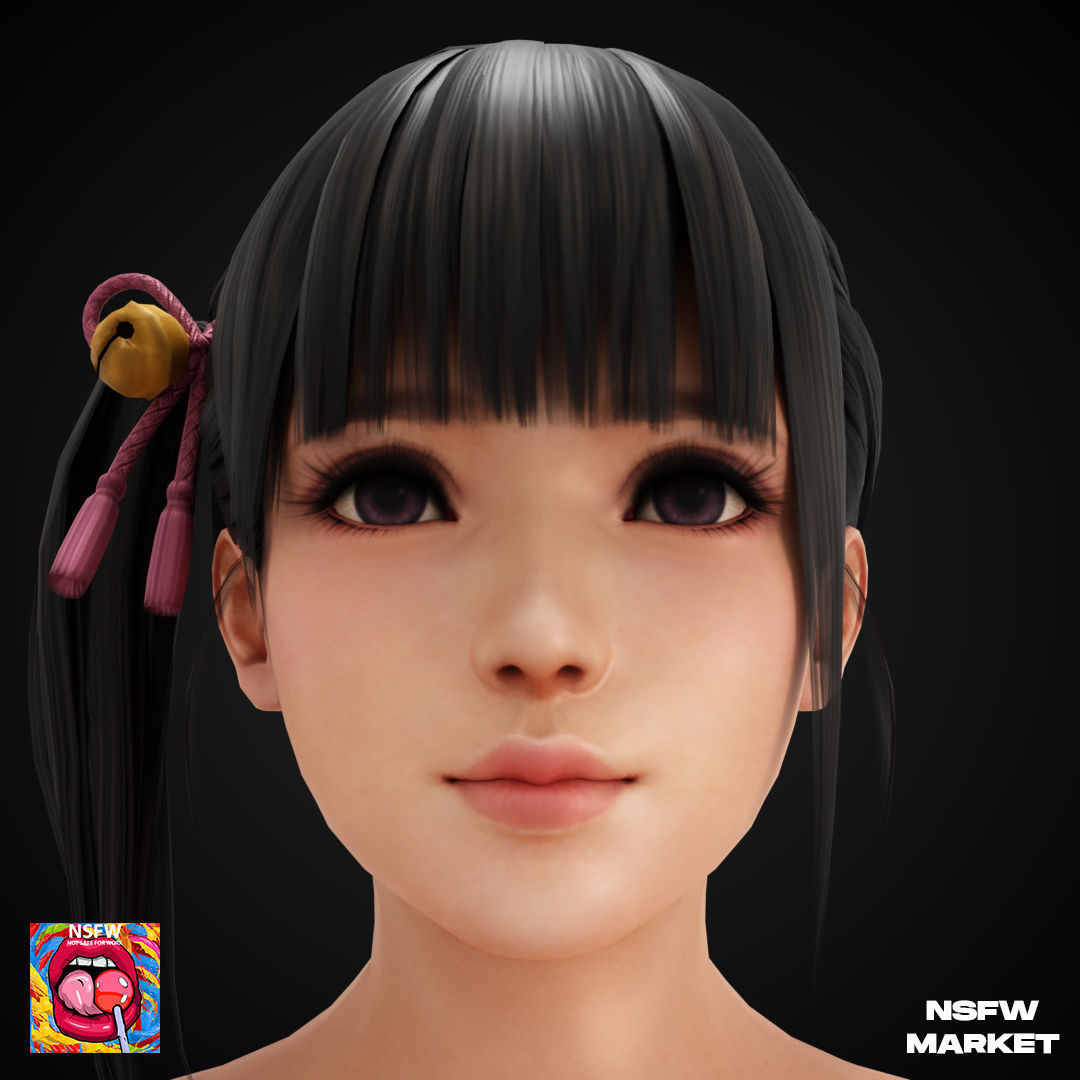EXCLUSIVE EDITION RIGGED CHARACTER KOHARU Low-poly 3D model_2