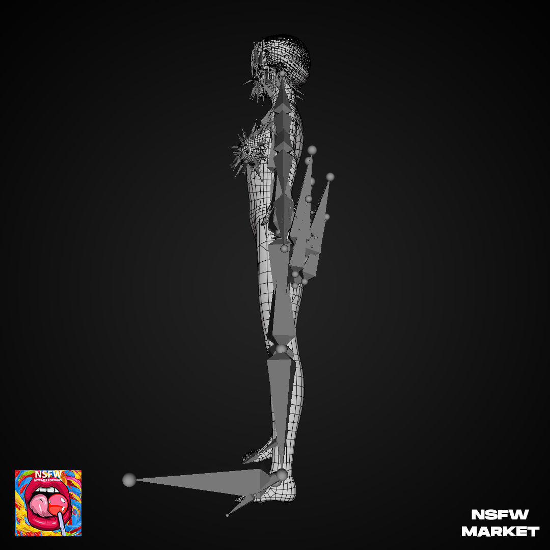 EXCLUSIVE EDITION RIGGED CHARACTER KOHARU Low-poly 3D model_21