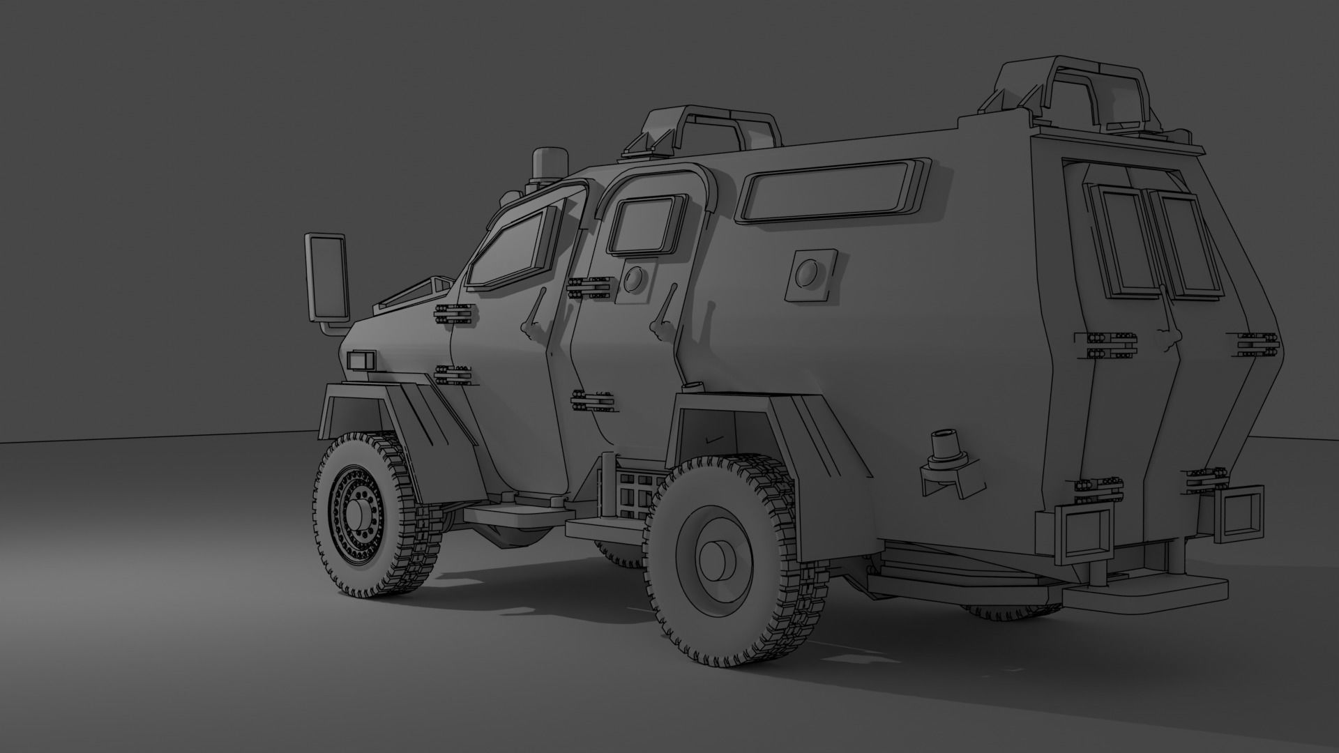 Wolf Armoured Vehicle 3D print model_1