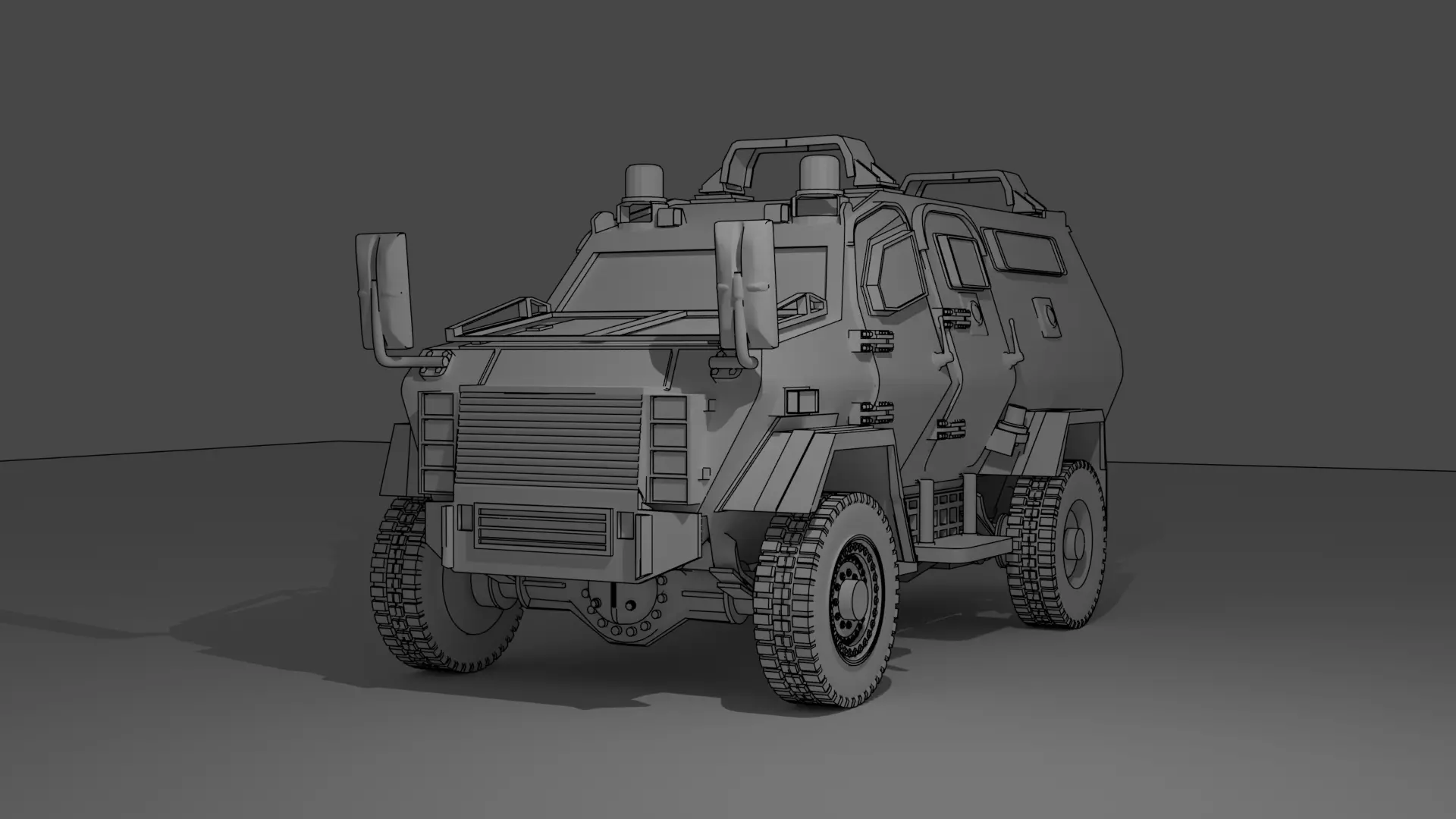 Wolf Armoured Vehicle 3D print model_0