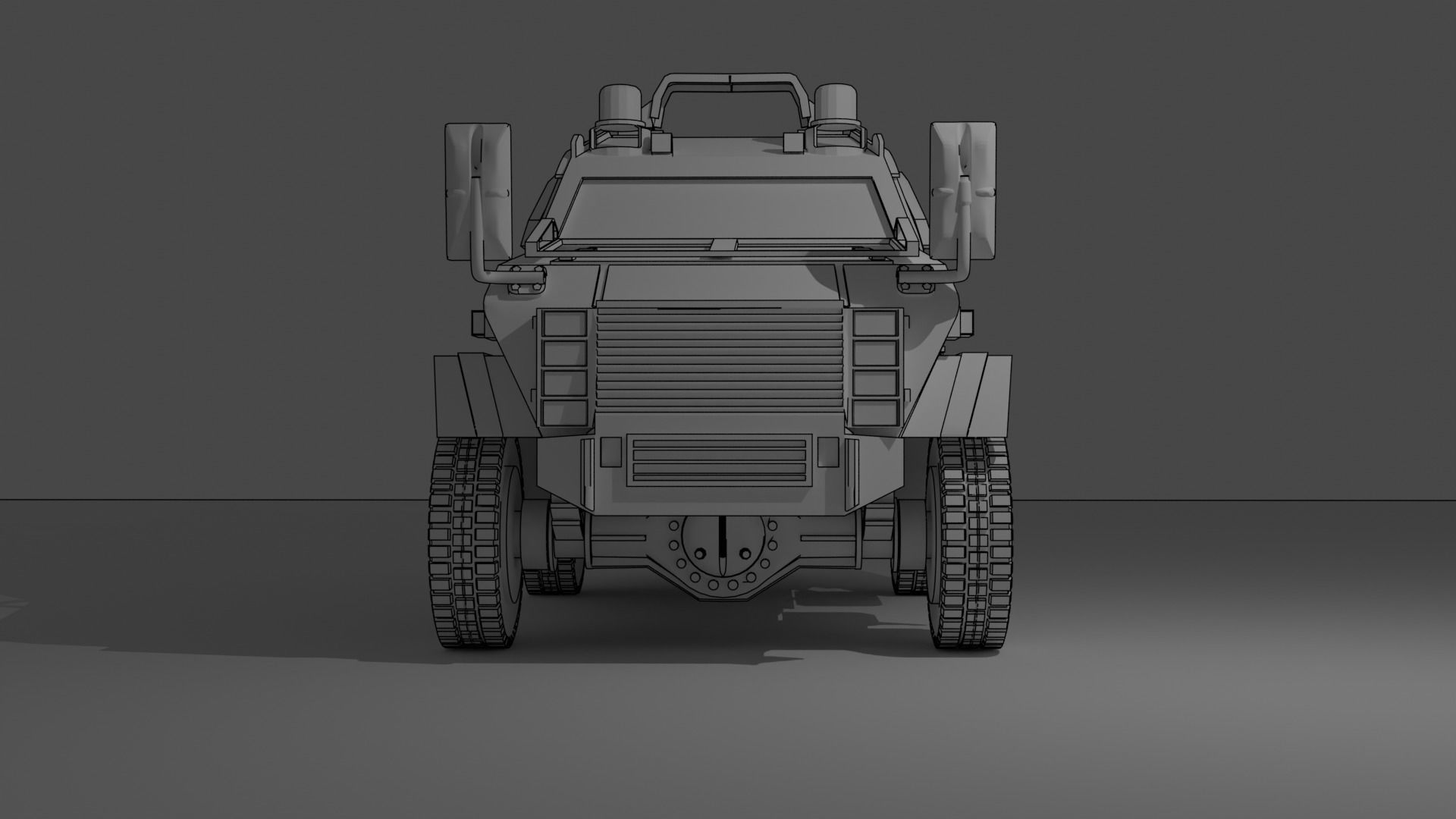Wolf Armoured Vehicle 3D print model_4