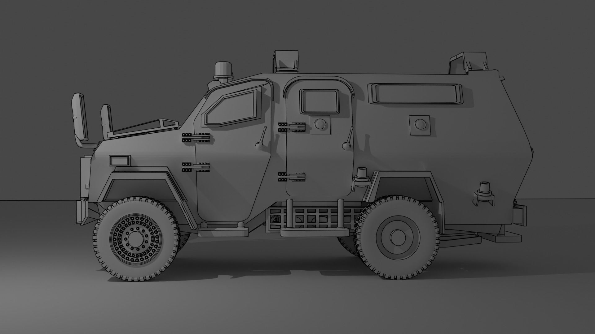 Wolf Armoured Vehicle 3D print model_2
