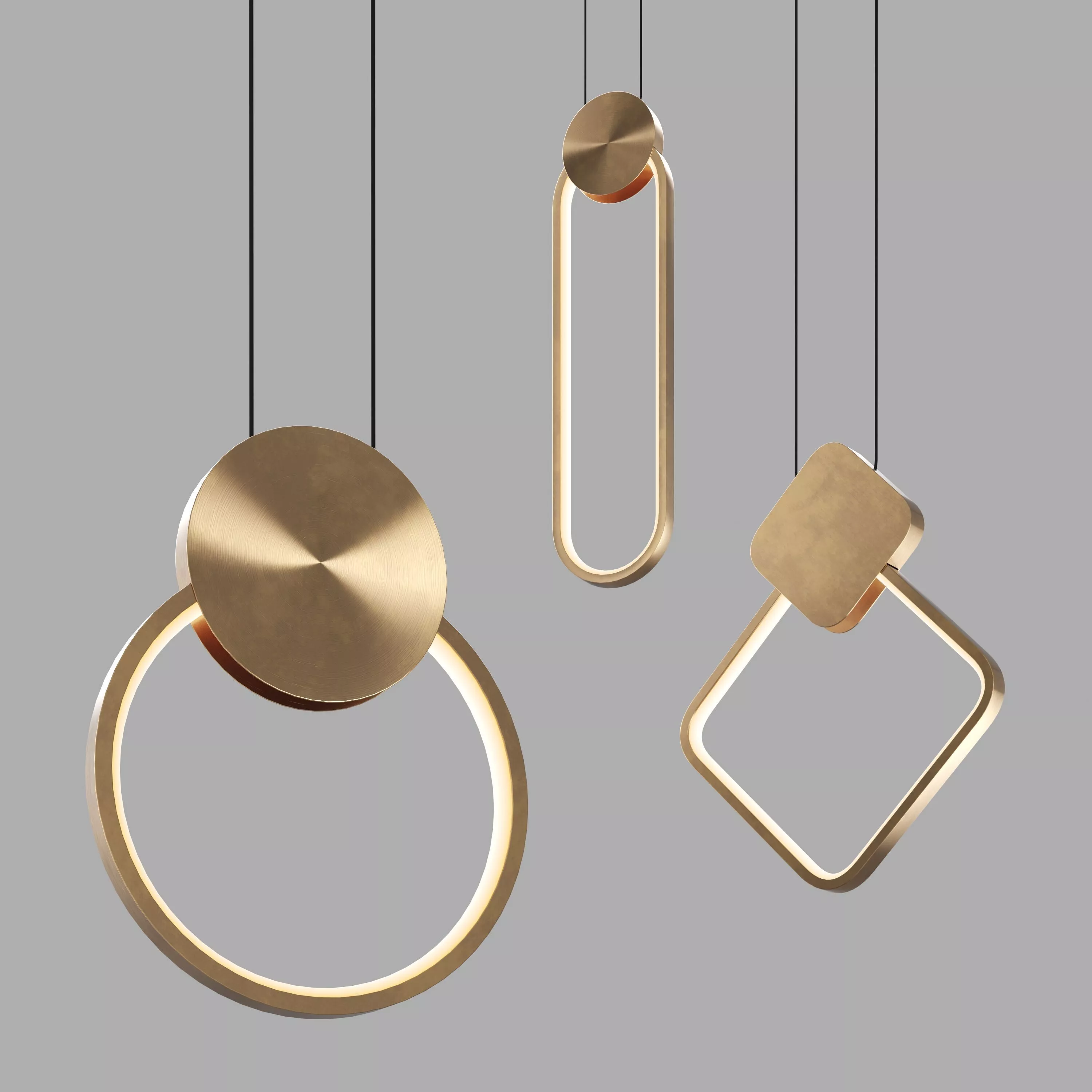 Pendant LED lamp Eurosvet Style 502171 - DrCG Model 015 3D model