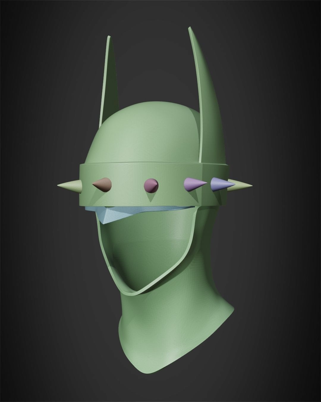 The Batman Who Laughs Mask for Cosplay 3D print model_12