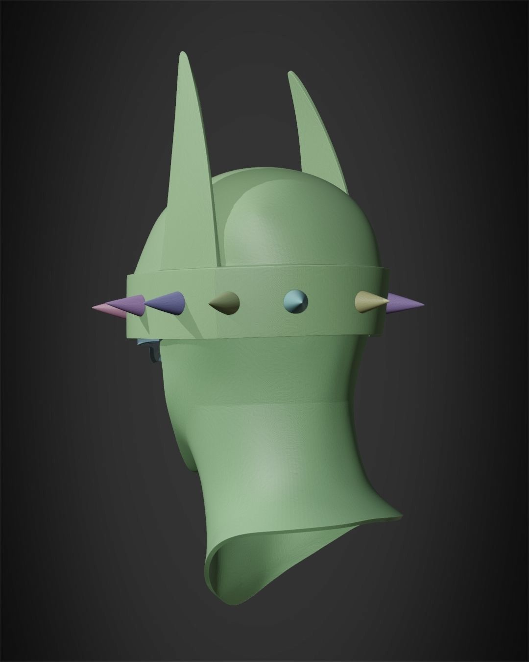 The Batman Who Laughs Mask for Cosplay 3D print model_13