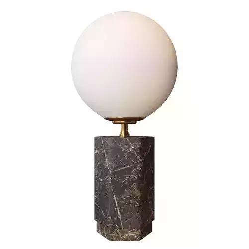 CHARADE MARBLE GLOBE TABLE LAMP