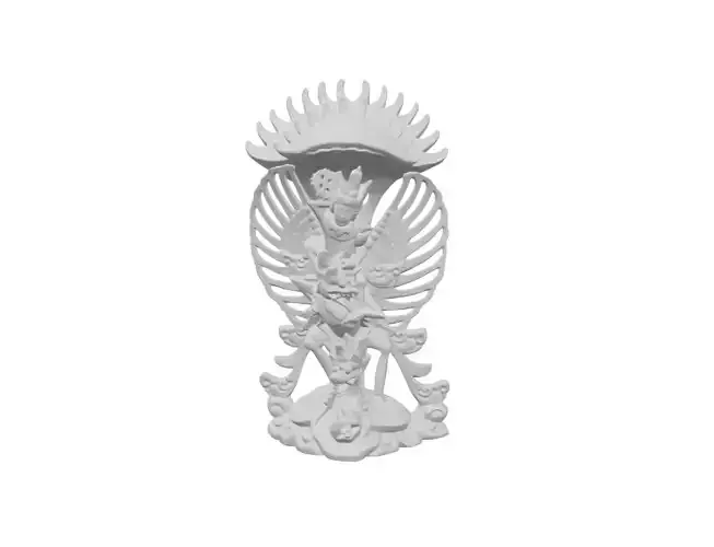 Statue of Garuda and Vishnu 3D print model