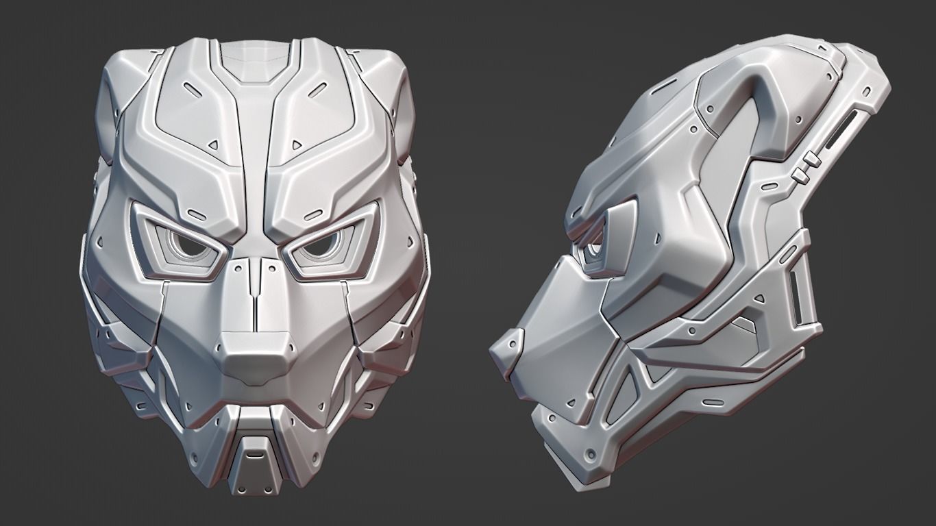 EVO BEAR - cosplay sci-fi mask - DIGITAL STL FILE FOR 3DPRINTING 3D print model_4