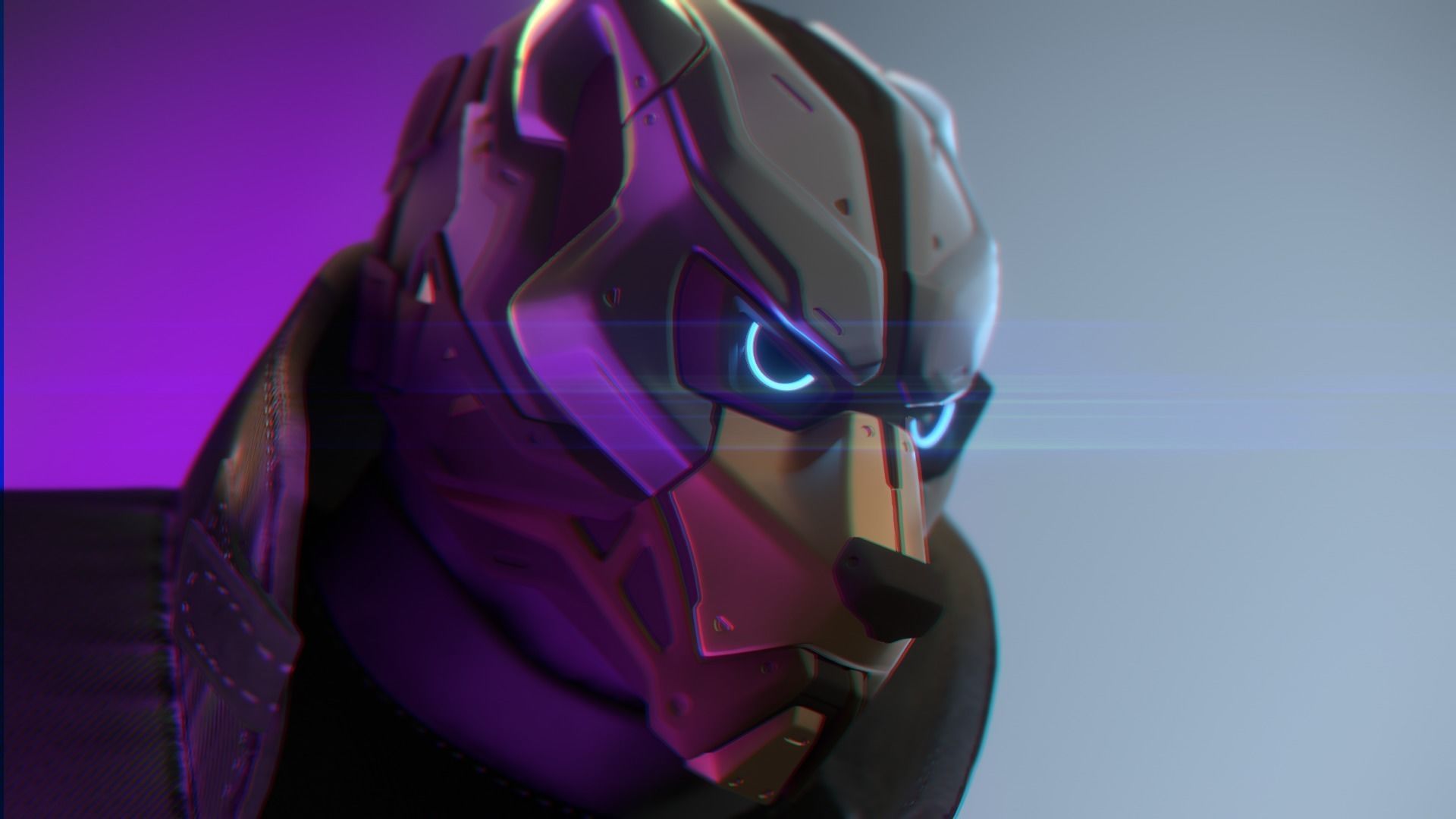 EVO BEAR - cosplay sci-fi mask - DIGITAL STL FILE FOR 3DPRINTING 3D print model_2