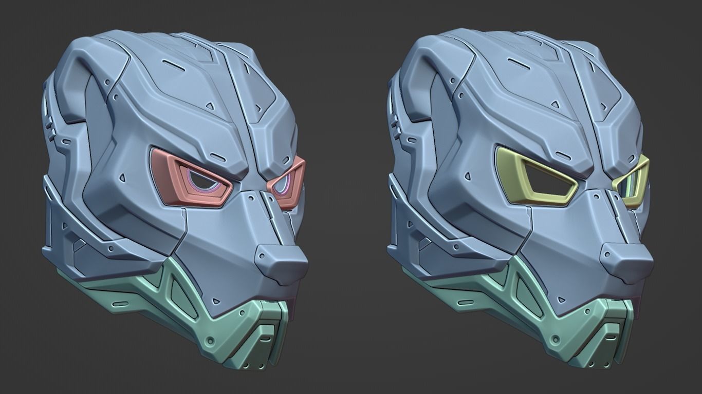 EVO BEAR - cosplay sci-fi mask - DIGITAL STL FILE FOR 3DPRINTING 3D print model_8