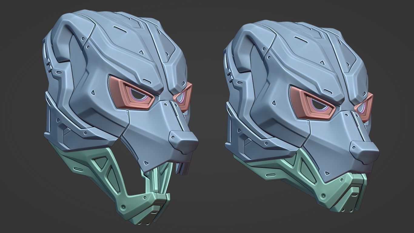 EVO BEAR - cosplay sci-fi mask - DIGITAL STL FILE FOR 3DPRINTING 3D print model_11