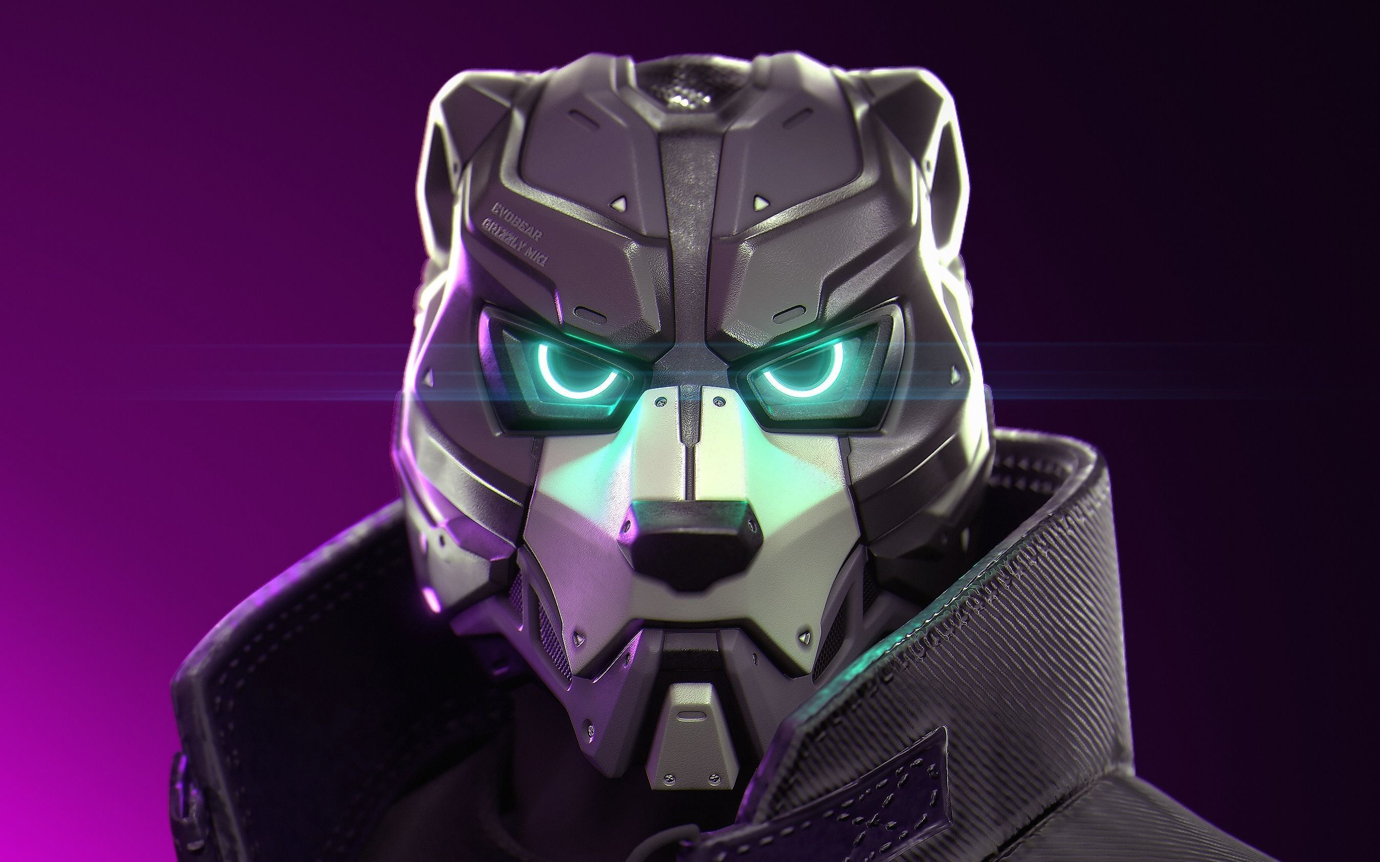 EVO BEAR - cosplay sci-fi mask - DIGITAL STL FILE FOR 3DPRINTING 3D print model_1