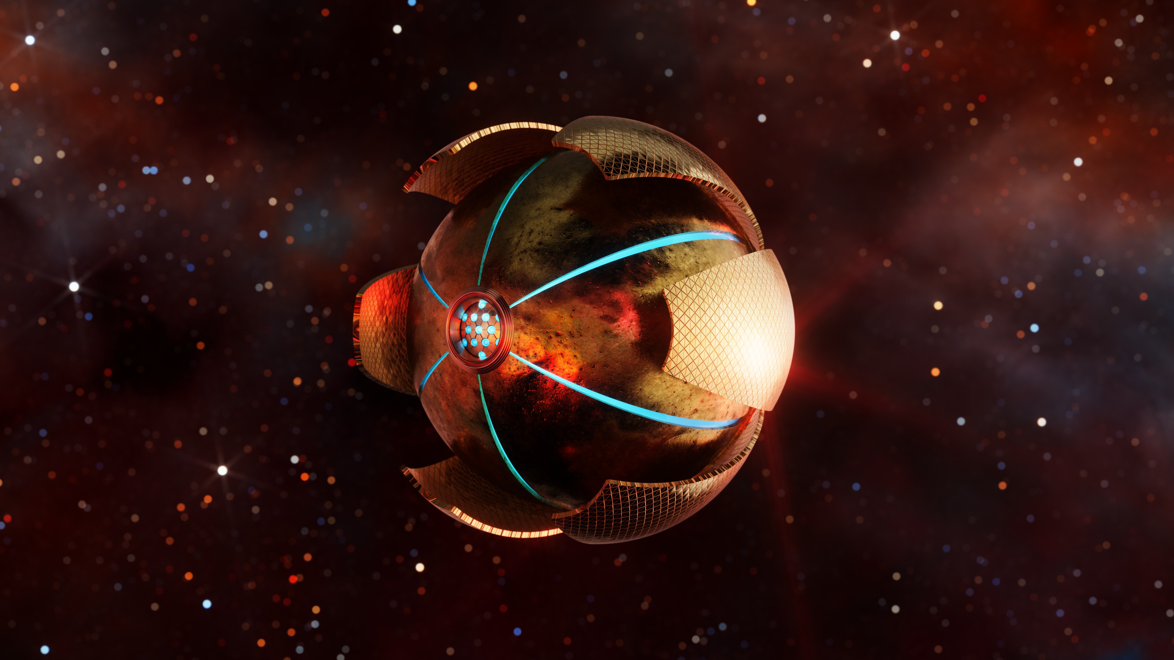 Sci-Fi mysterious sphere 3D model_7