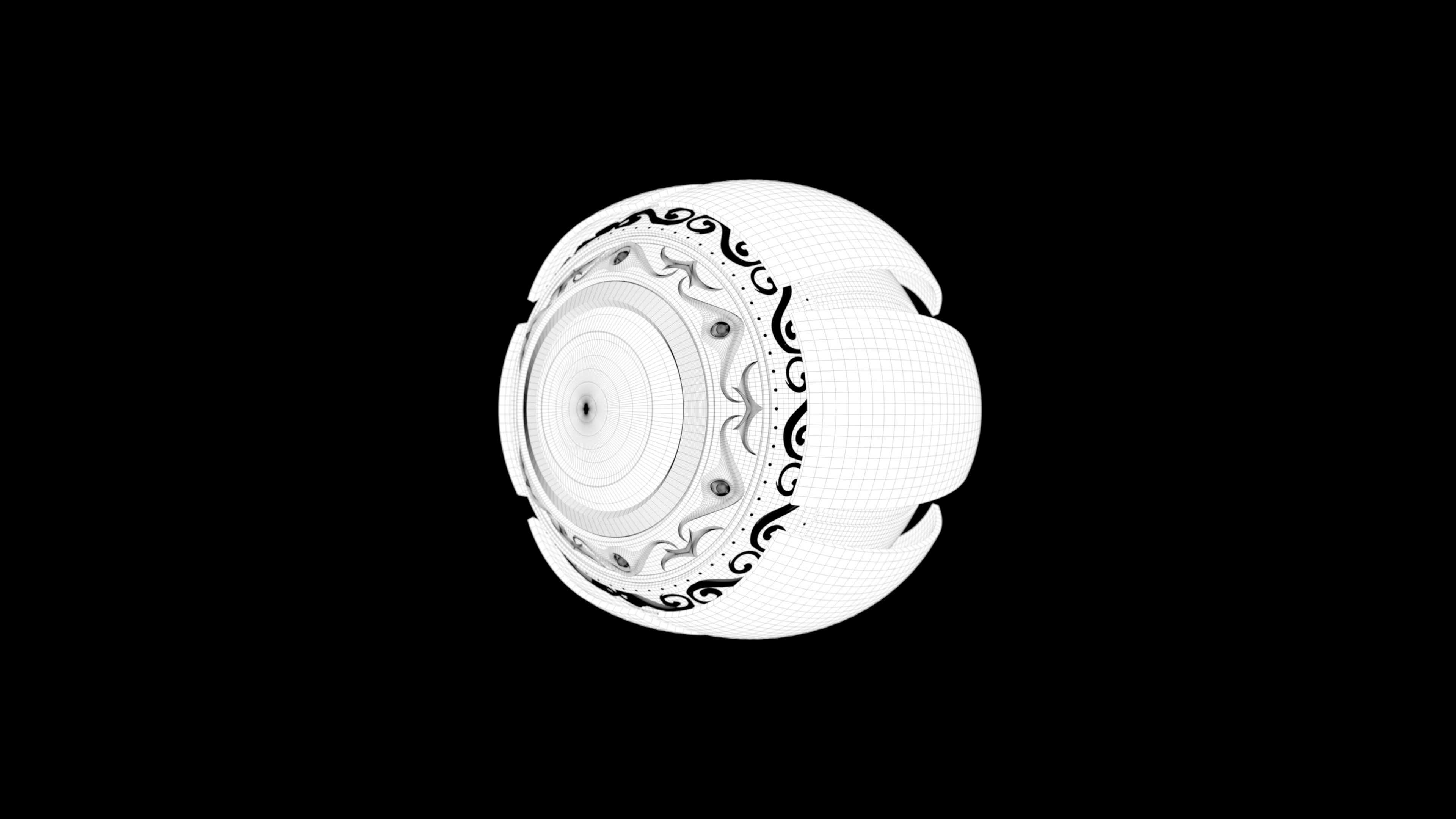 Sci-Fi mysterious sphere 3D model_3