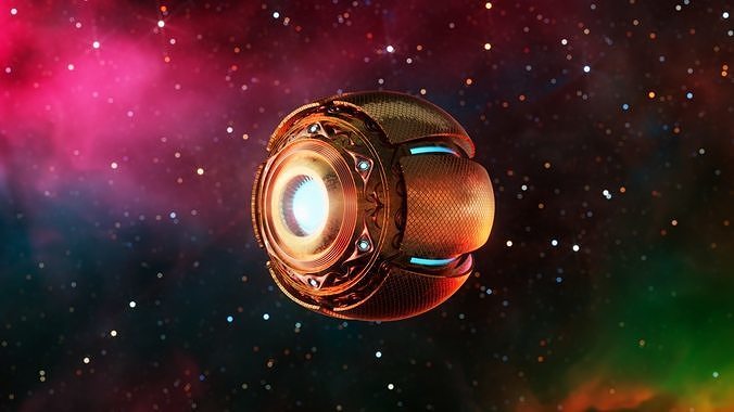 Sci-Fi mysterious sphere 3D model