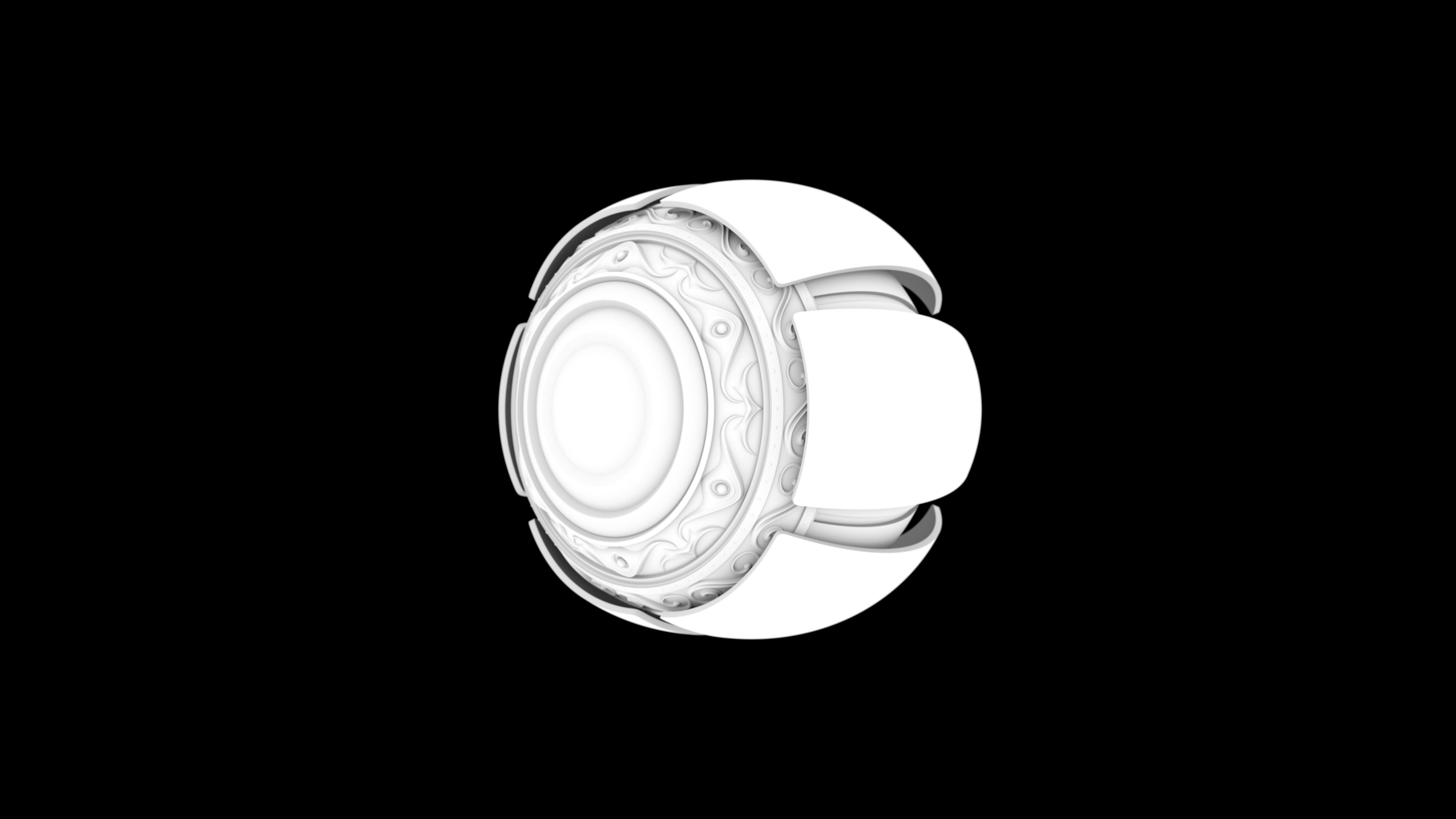 Sci-Fi mysterious sphere 3D model_11