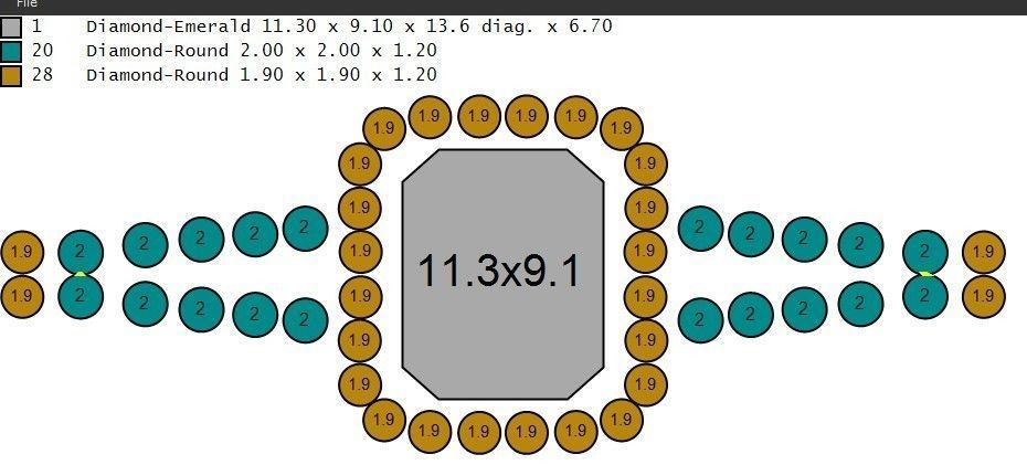 EMRELD CUTT RING 3D print model_11