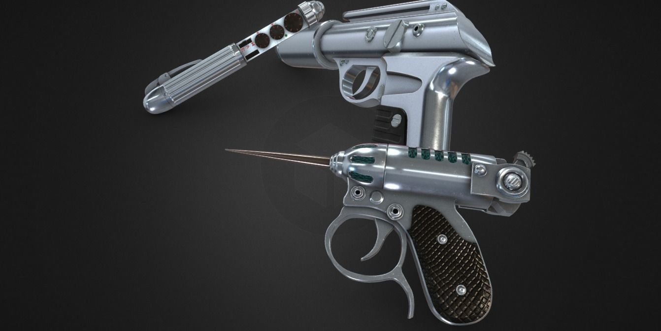 Gun MIB Low-poly 3D model_2