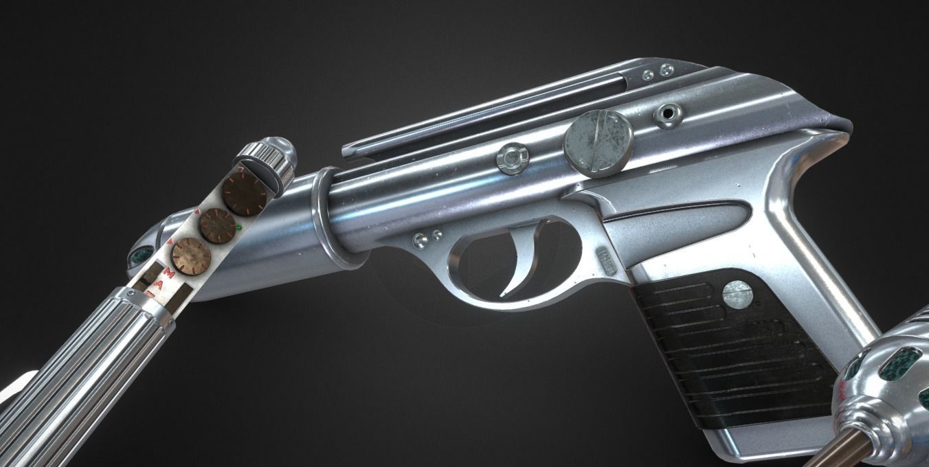 Gun MIB Low-poly 3D model_3