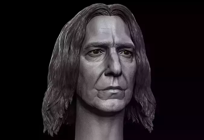 Severus Snape - Alan Rickman Head 3D print model