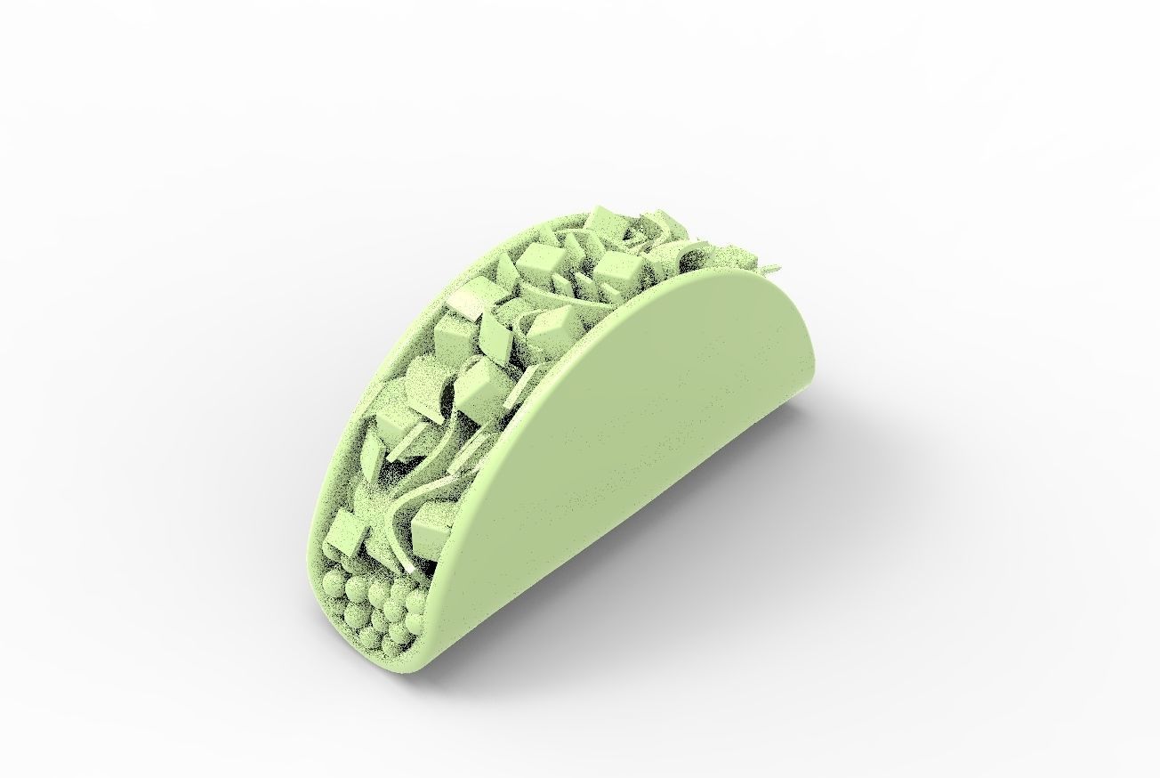 taco 3d model 3D print model_5