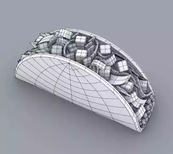taco 3d model 3D print model