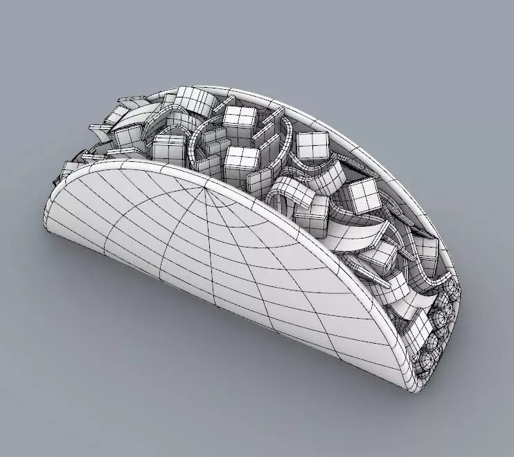taco 3d model 3D print model_0