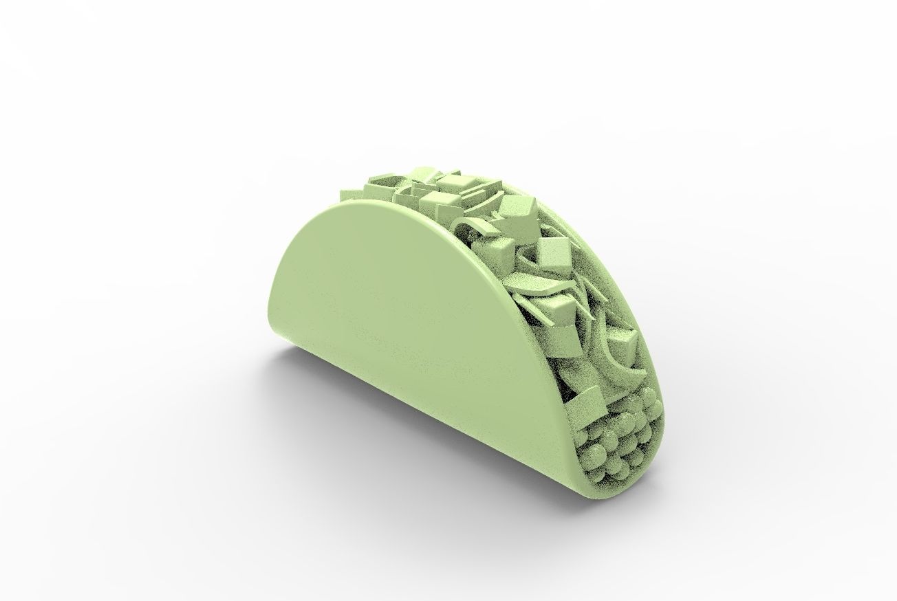 taco 3d model 3D print model_1