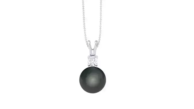 Women Pearl Pendant 3dm render details 3D print model
