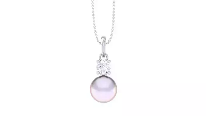 Women Pearl Pendant 3dm render details 3D print model