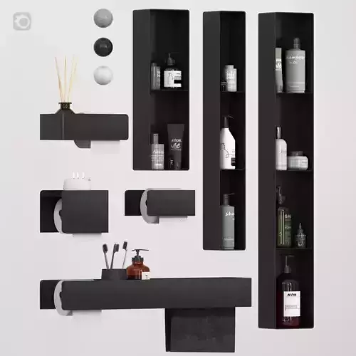 Bathroom accessories 01 3D model