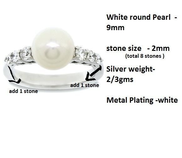 Women Pearl Ring 3dm render details 3D print model_2
