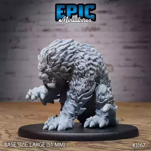 Draconic Tiger Cleaning - DnD Tabletop Miniature 3D Model  3D print model