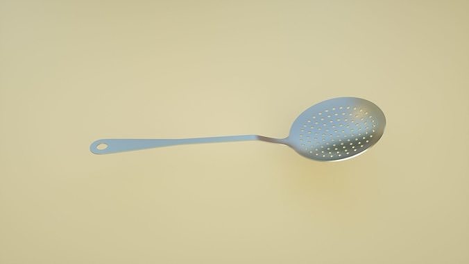 noodle colander spoon kitchen utensils 3D model