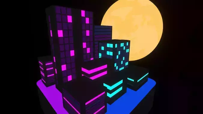 Synthwave Building