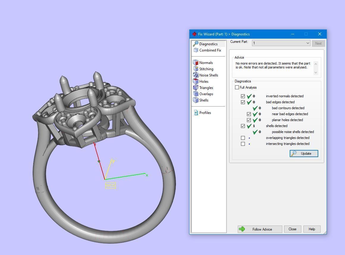 engagement rings  3D print model_3