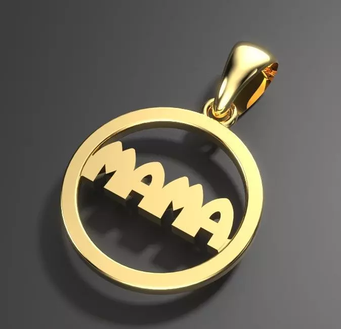 mama pendant 3D print model