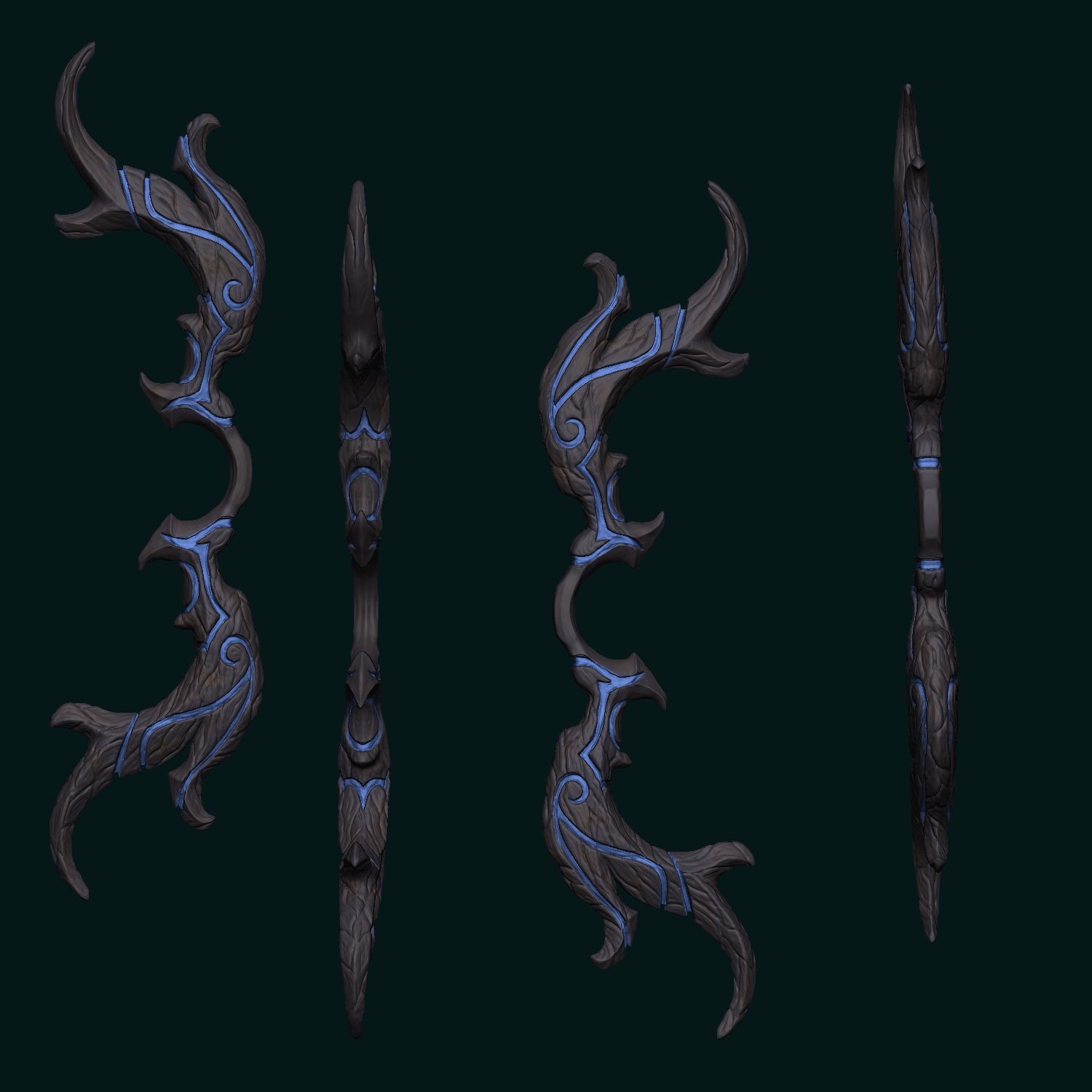 Kindred League of Legends Statue 3D print model_12