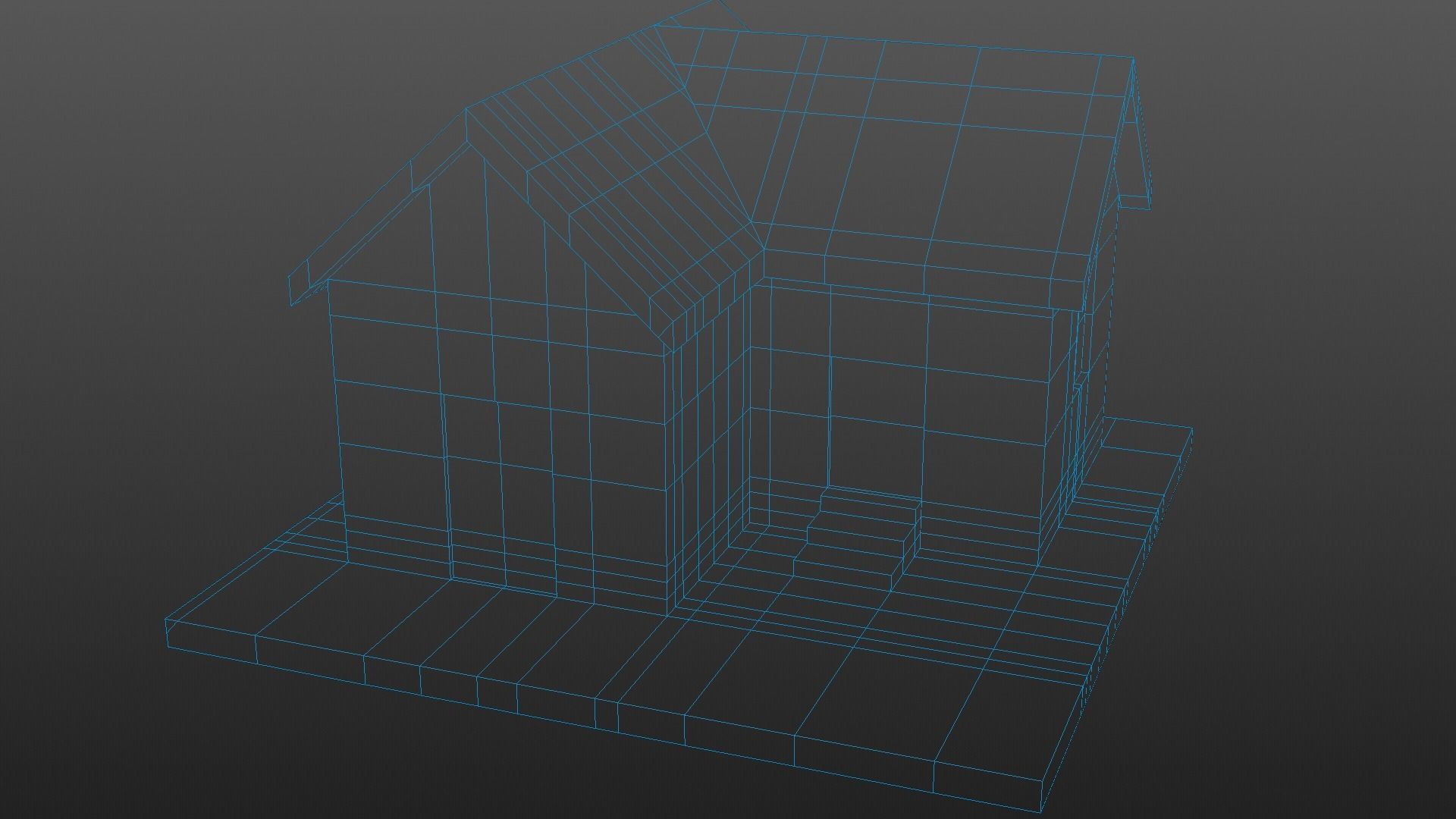 8 Lowpoly Houses 3d model Low-poly 3D model_29