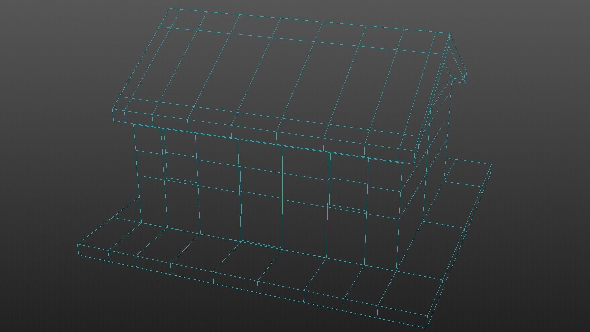 8 Lowpoly Houses 3d model Low-poly 3D model_27