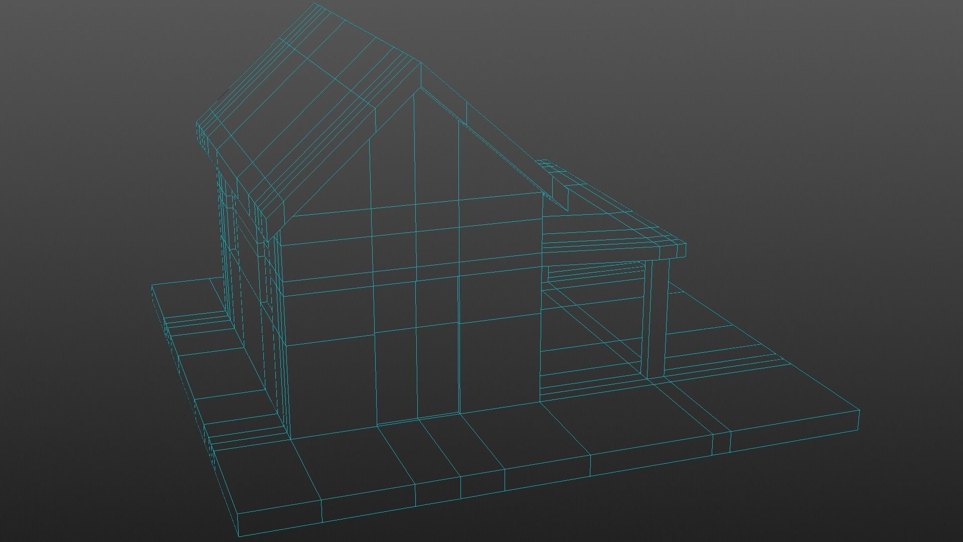 8 Lowpoly Houses 3d model Low-poly 3D model_30