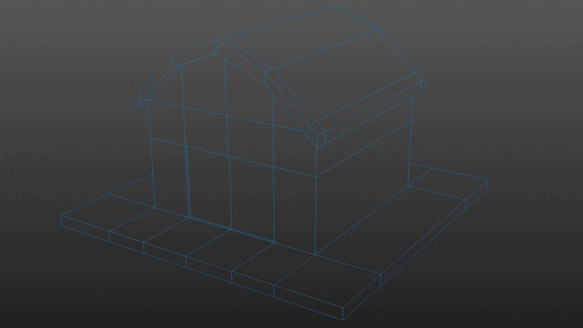 8 Lowpoly Houses 3d model Low-poly 3D model_25