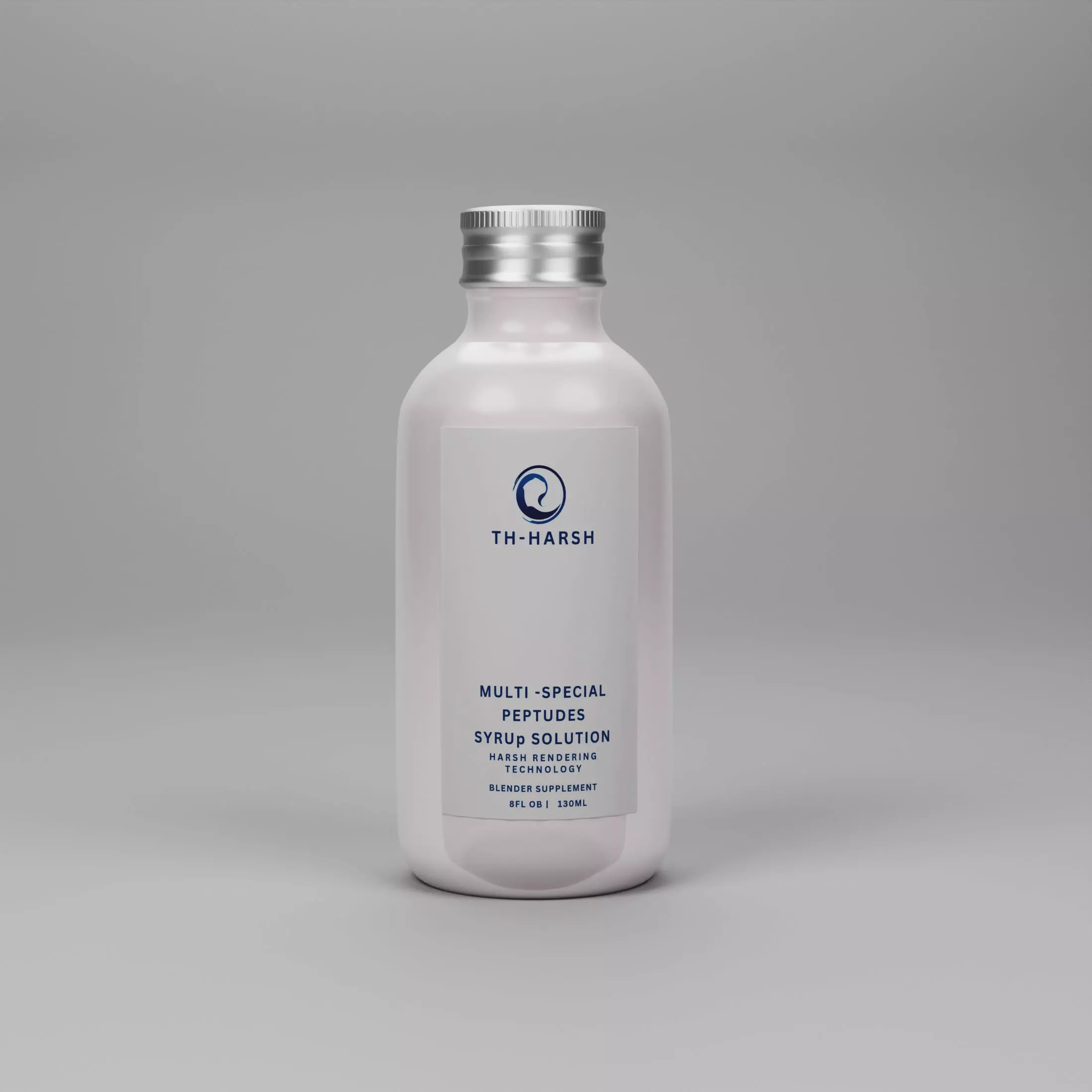 Medicine Glass Bottle Syrup Low-poly 3D model