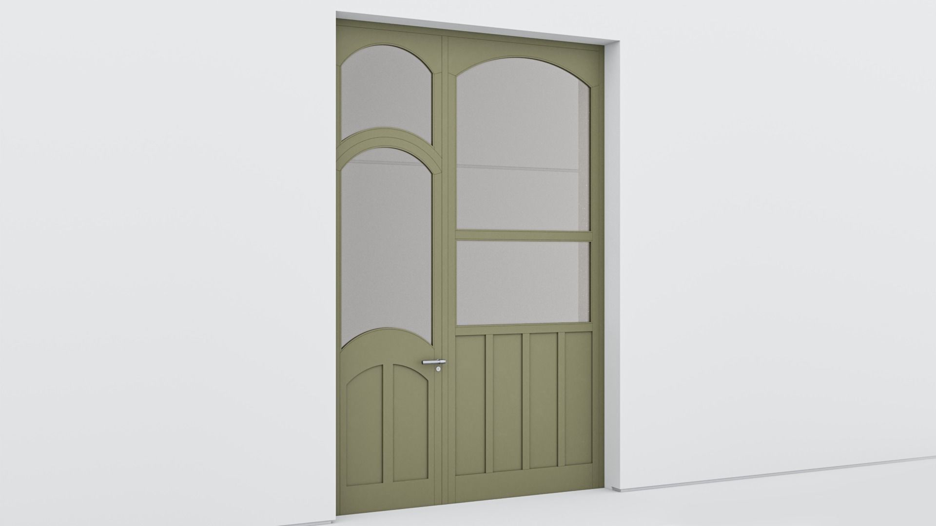 Aluminium door 355 3D model_3