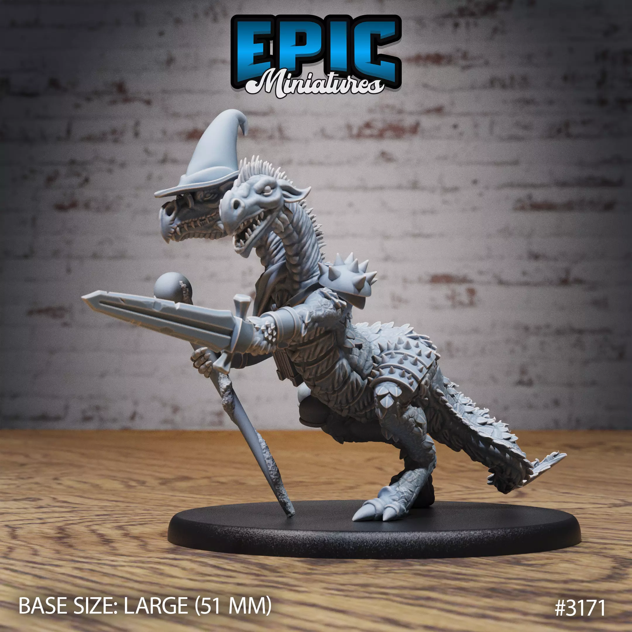 Two Headed Dragon Attack - DnD Tabletop Miniature 3D Model 3D print model_0