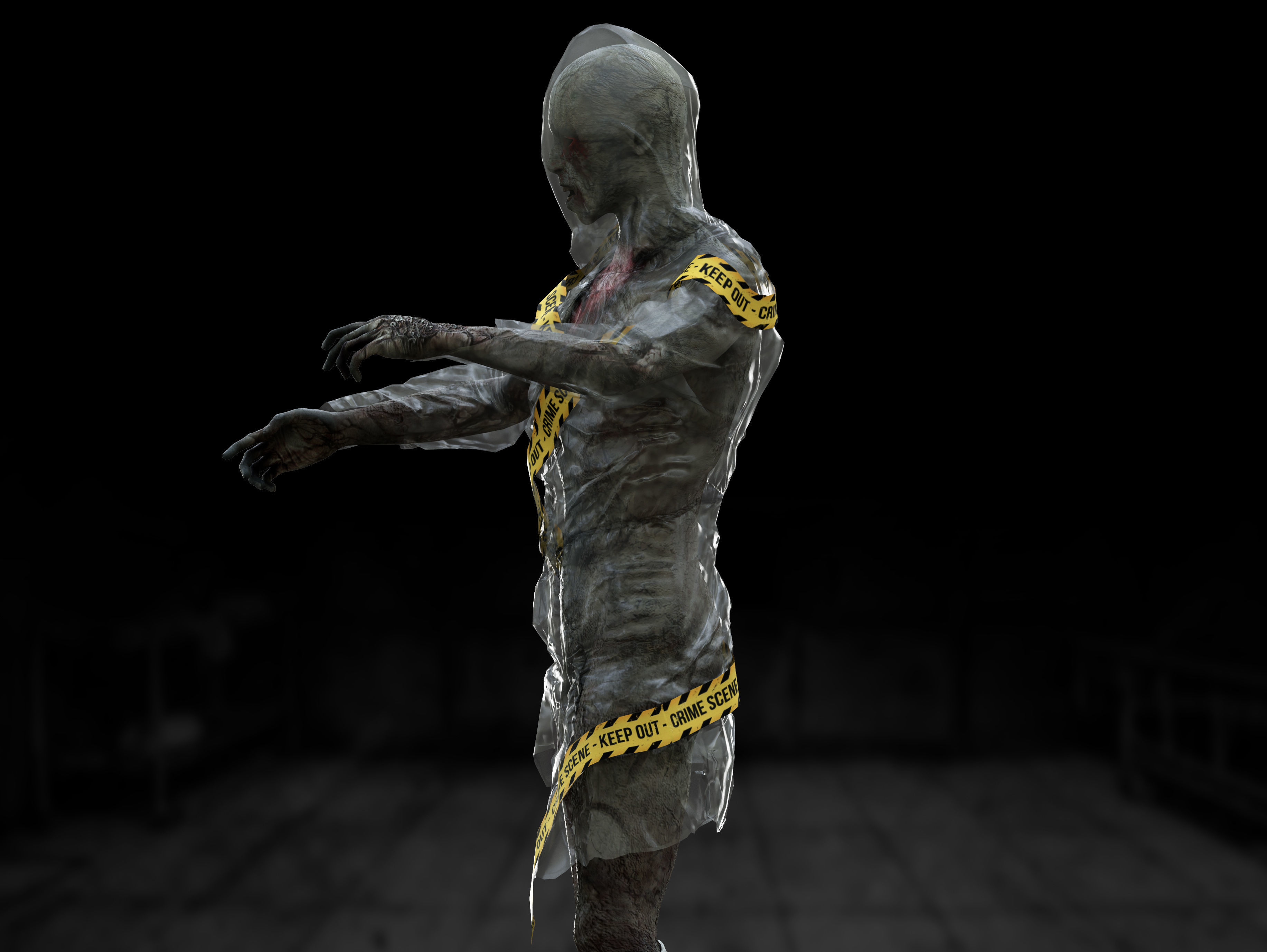 Walking Dead Low-poly 3D model_7